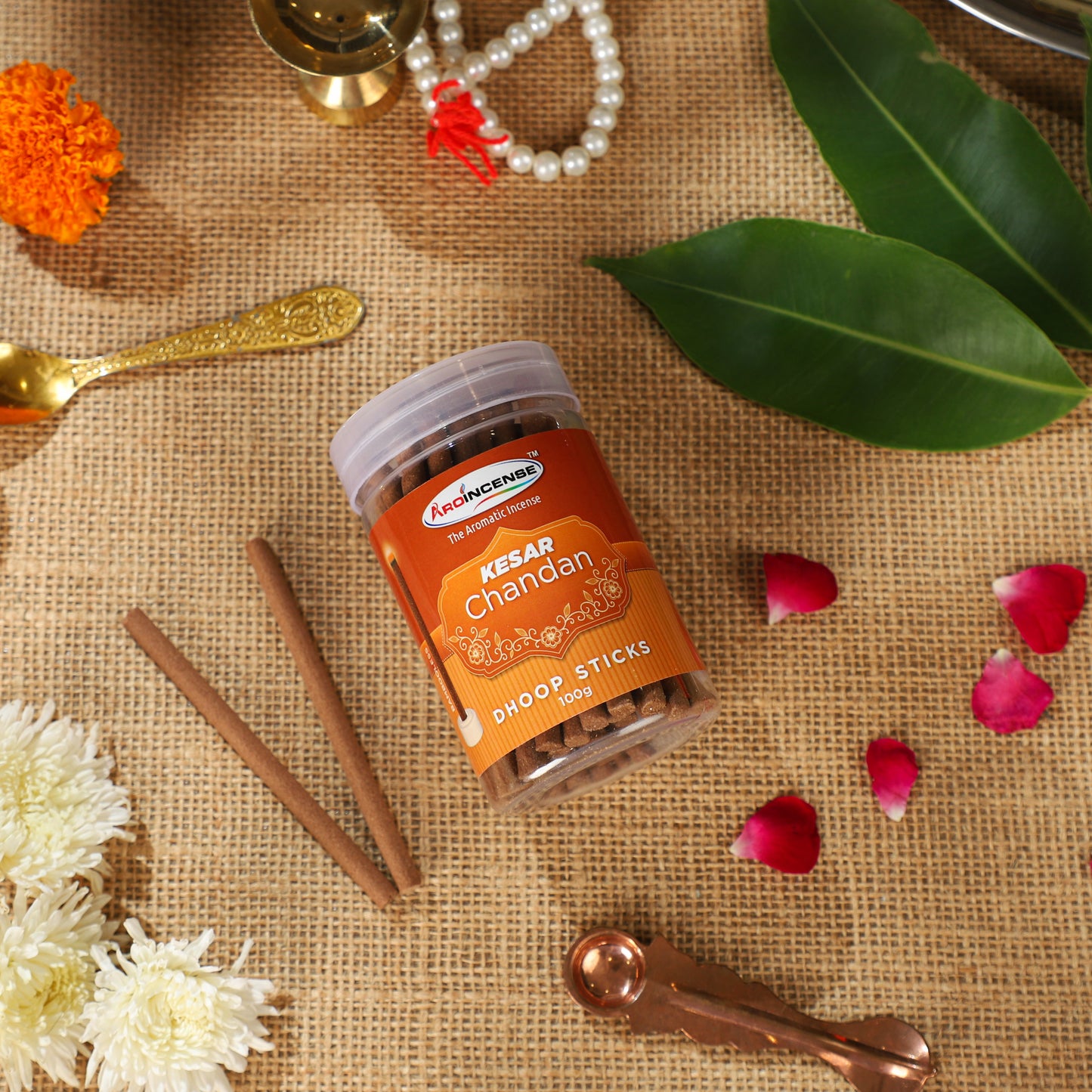 Aroincense KESAR CHANDAN Dhoop Stick (100gms)
