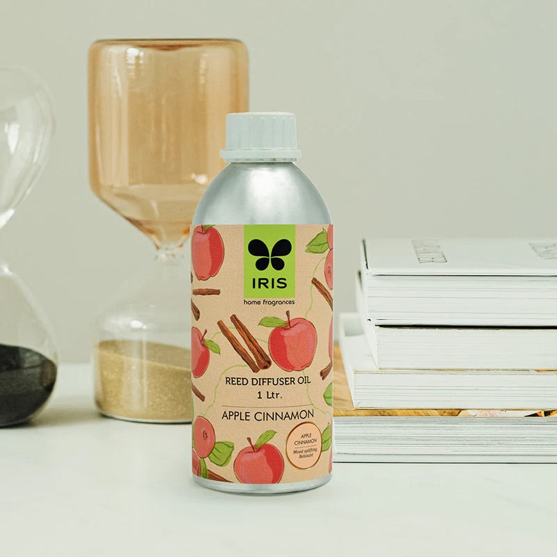 IRIS APPLE-CINNAMON Reed Diffuser Oil Refill Can