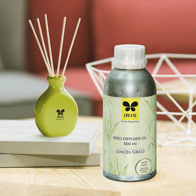 IRIS LEMONGRASS Reed Diffuser Oil Refill Can (500ml)