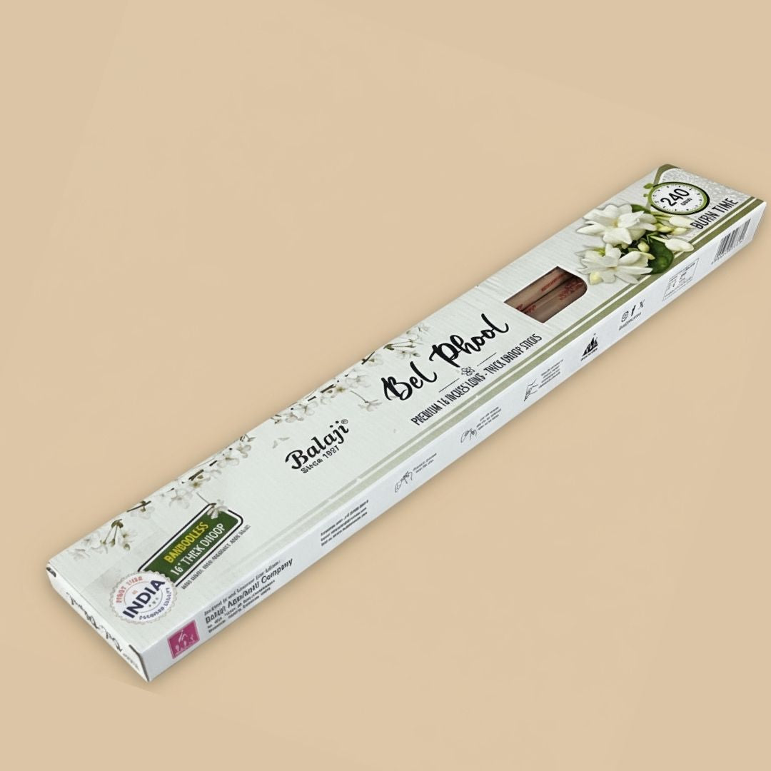 Balaji BEL PHOOL Premium Thick Dhoop Sticks (16inch)