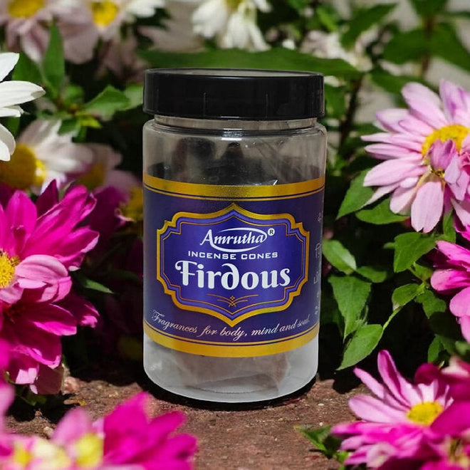 Amrutha FIRDOUS Premium Dhoop Cones (80g)