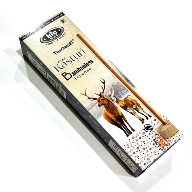 BIC Panchavati White KASTURI Bambooless Incense (100 GMS)