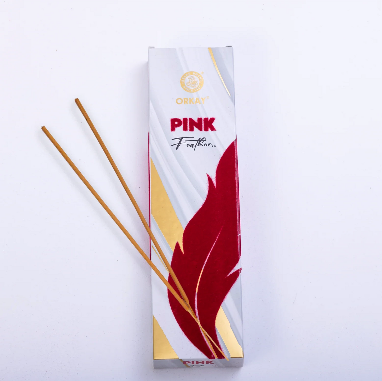 Orkay Fragrance Feather Pink Incense Sticks (100gms)