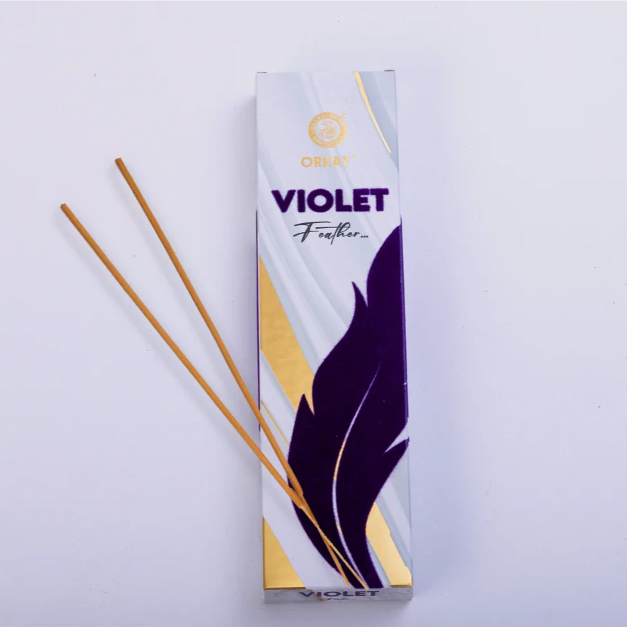 Orkay Fragrance Feather VOILET Incense Sticks (100gms)