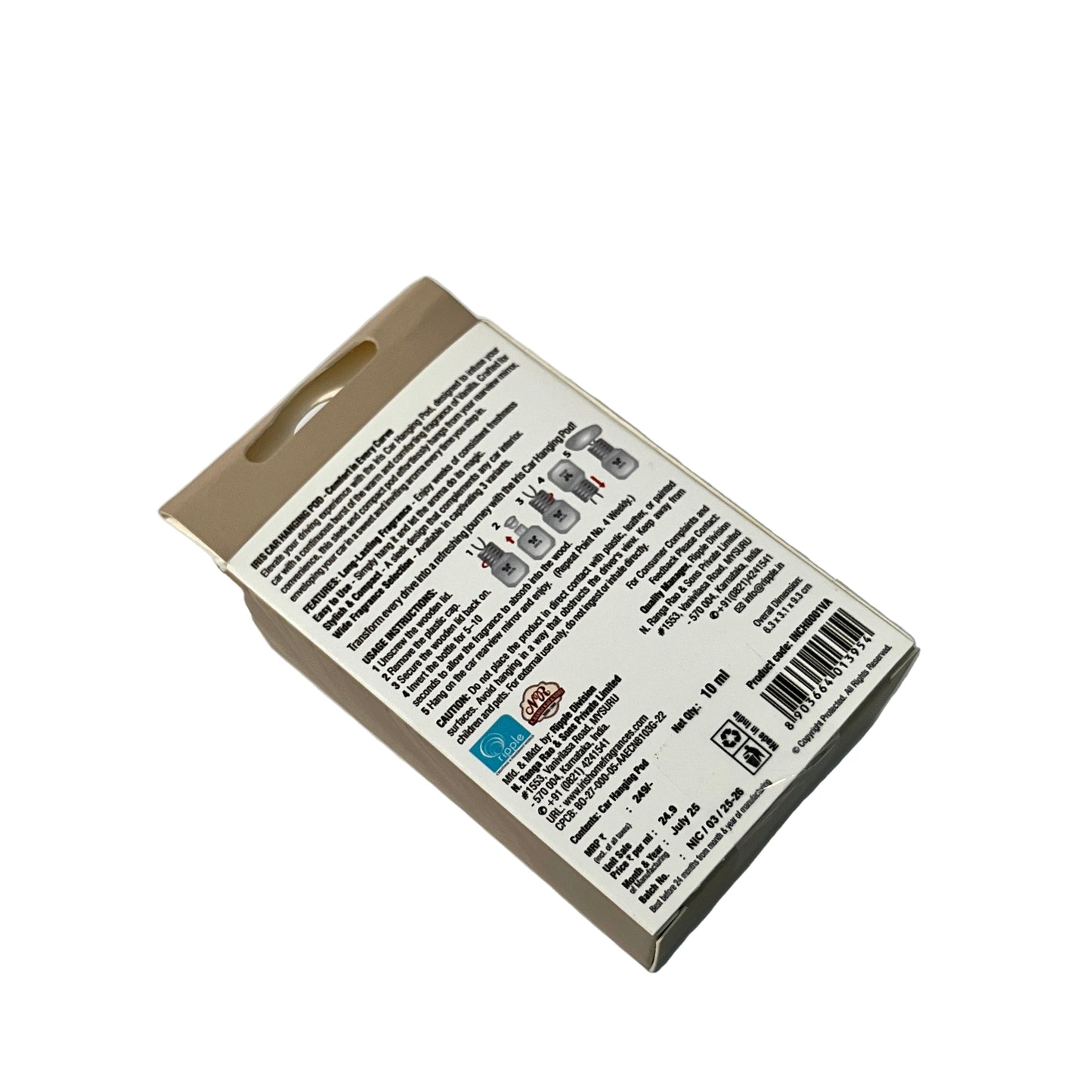 IRIS VANILLA Car Hanging Pod (10 ml)