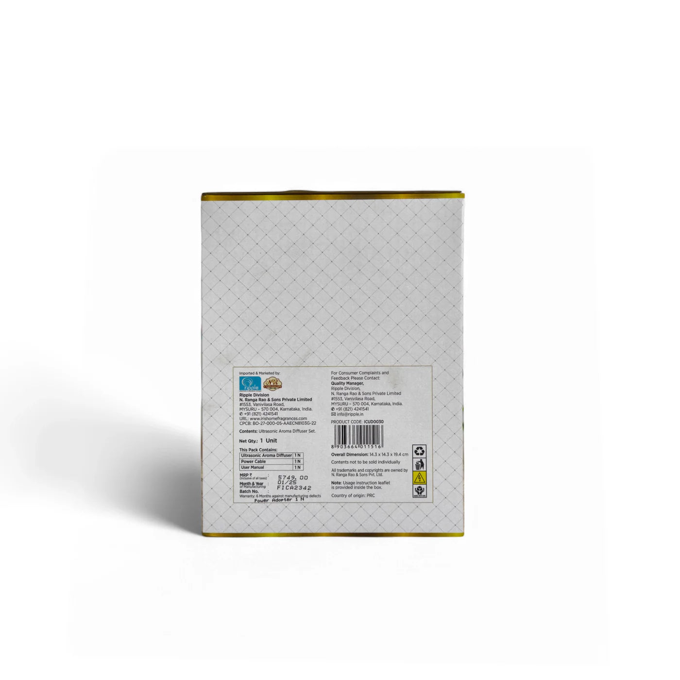 IRIS Celeste Ultrasonic Aroma Diffuser (500gm)