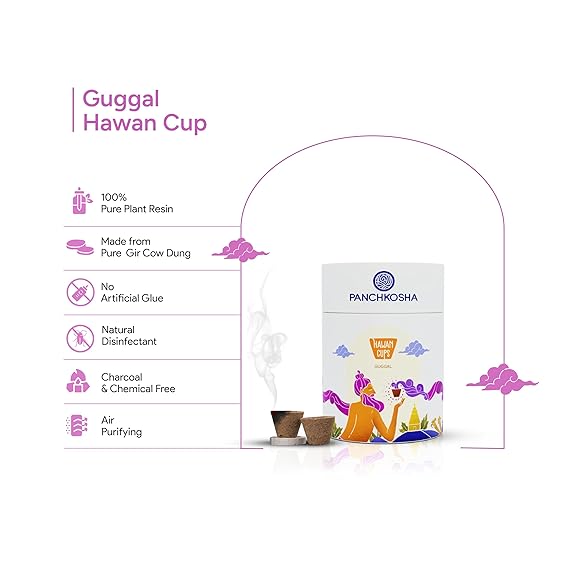 Panchkosha GUGGAL Hawan Cups (21 Hawan cups)