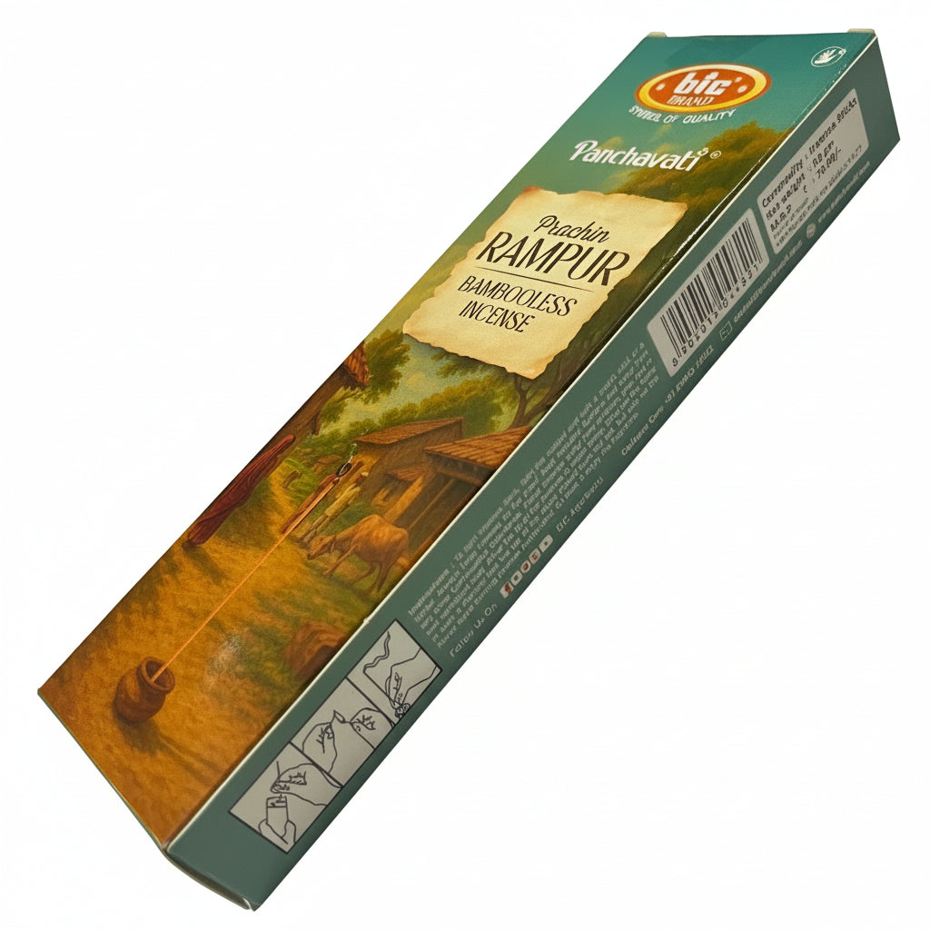 BIC Panchavati PRACHIN RAMPUR Bambooless Incense (90 GMS)