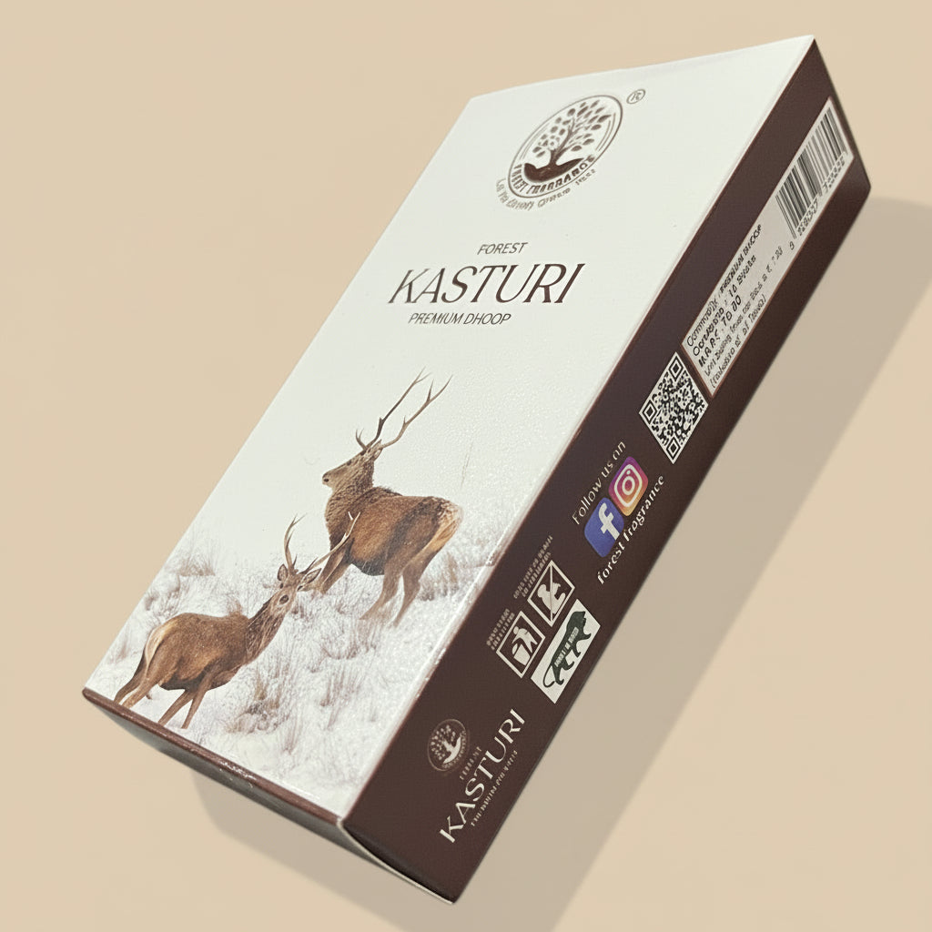 Forest KASTURI Premium Wet Dhoop Stick (10 Sticks)