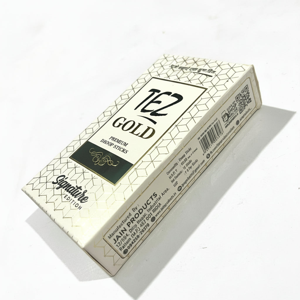 Tez GOLD Premium Wet Dhoop Sticks (10 Sticks)