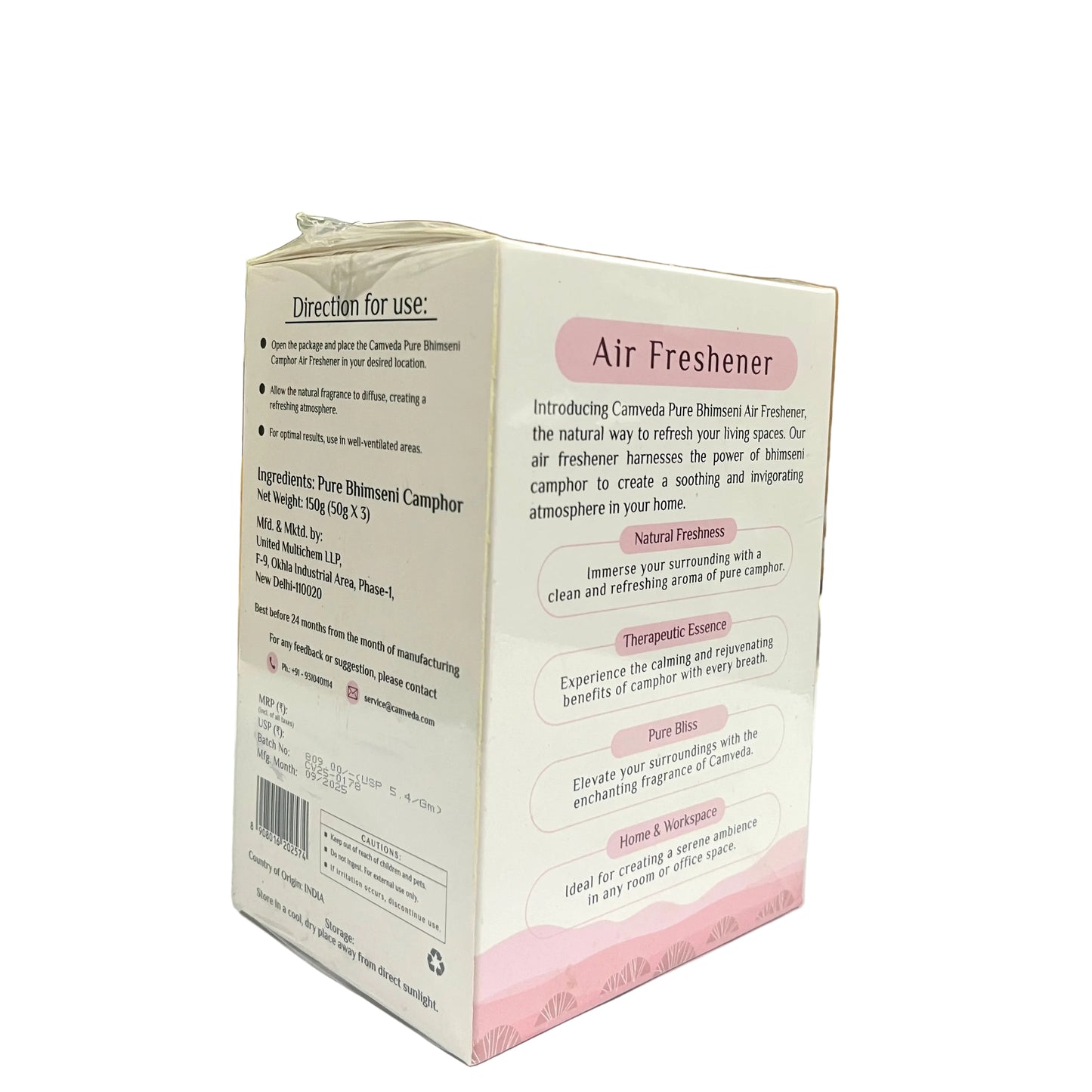 Camveda Air Freshener - Bhimseni Pack of 3 (150gm)