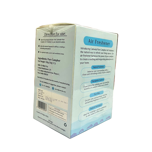 Camveda Air Freshener - Natural Camphor- pack of 3 (150Gm)
