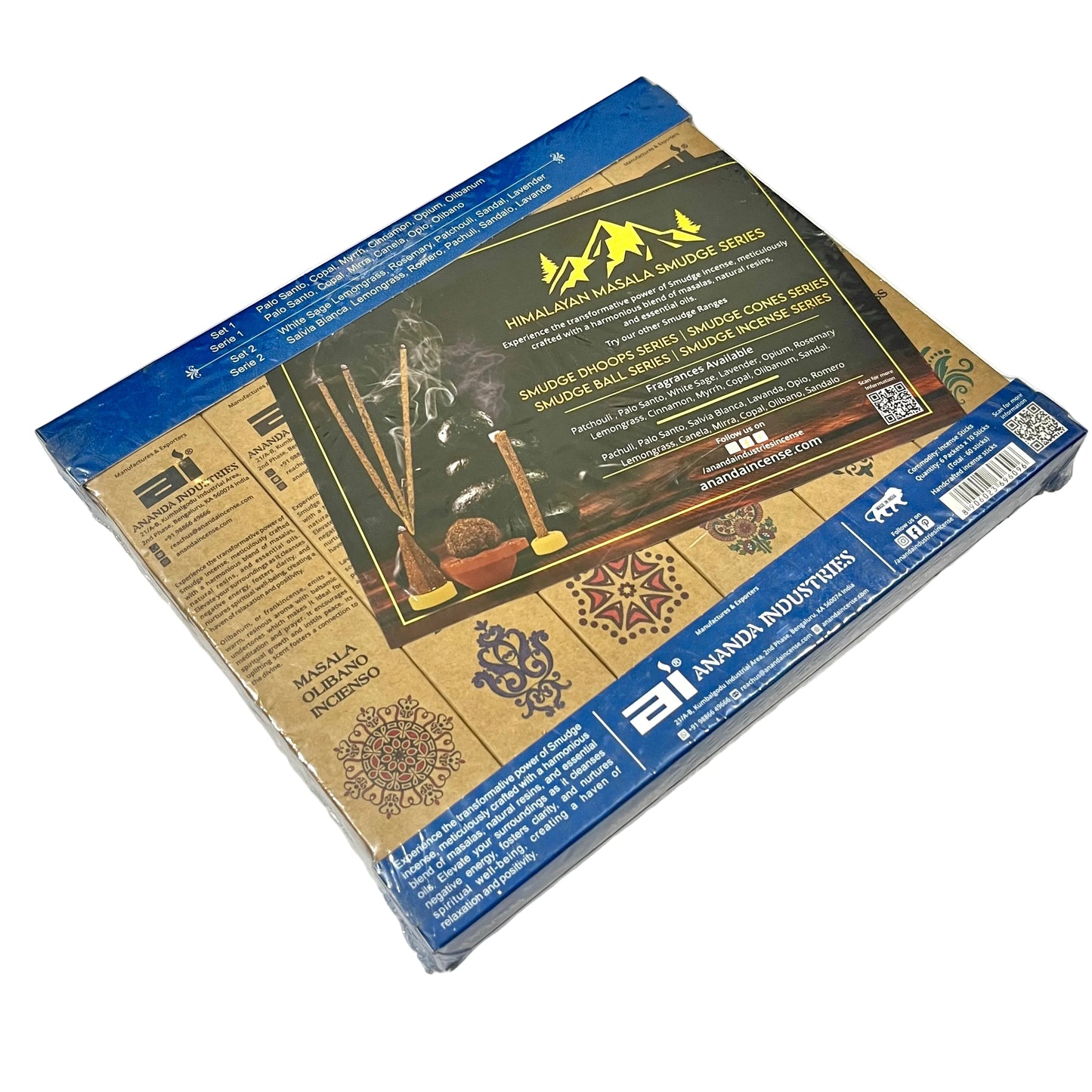 Ananda SMUDGE Incense Sticks Gift Set Blue