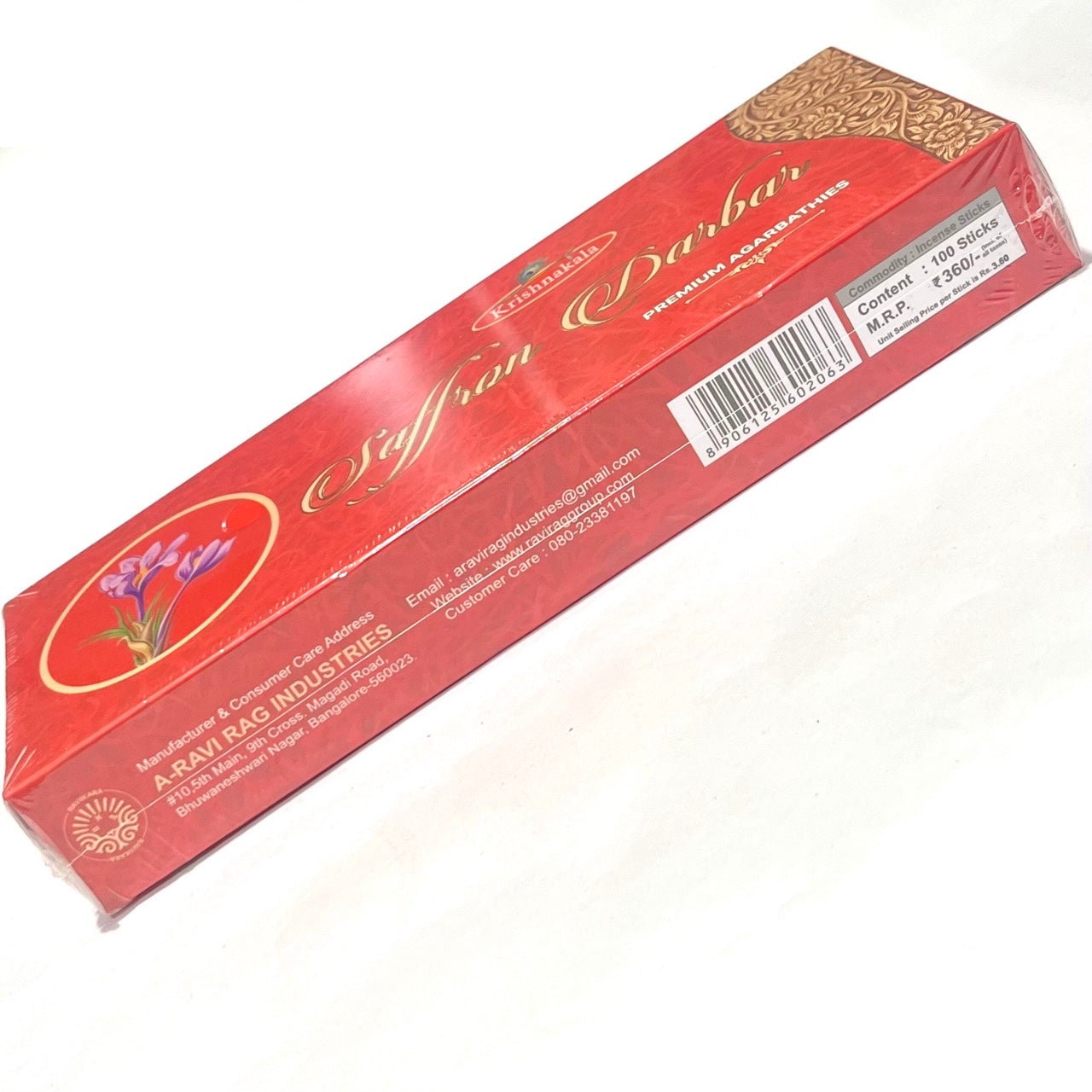 Krishnakala SAFFRON DARBAR Premium Agarbathies (100 sticks)