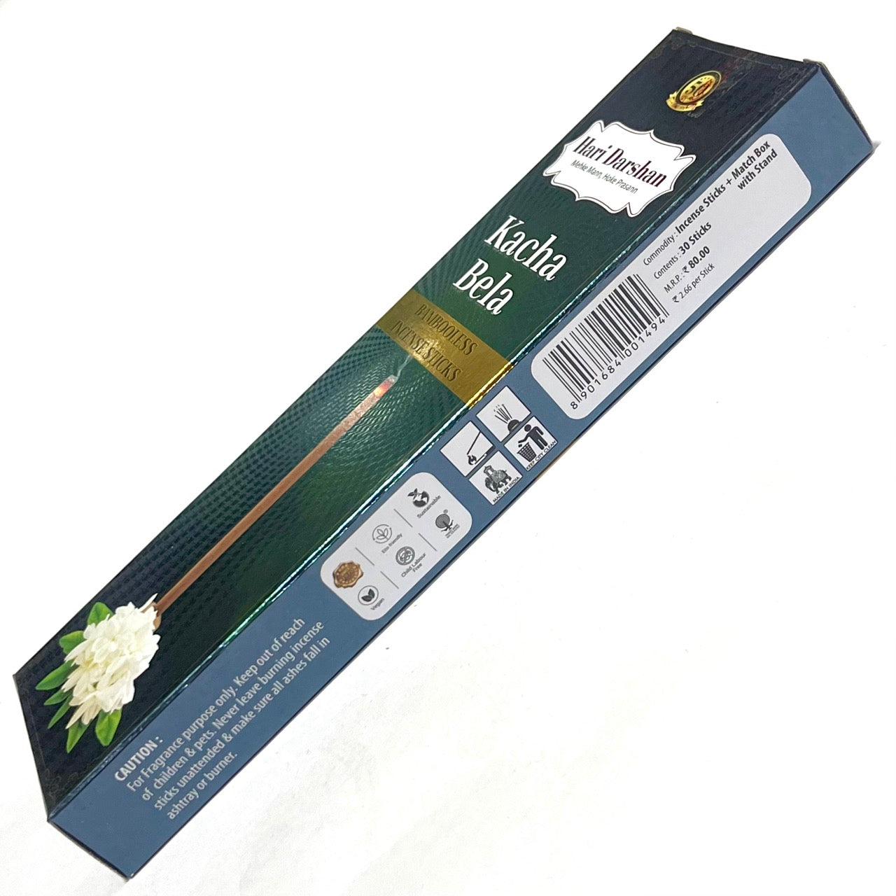 Hari Darshan KACHA BELA Bambooless Dhoop Sticks (30 sticks)