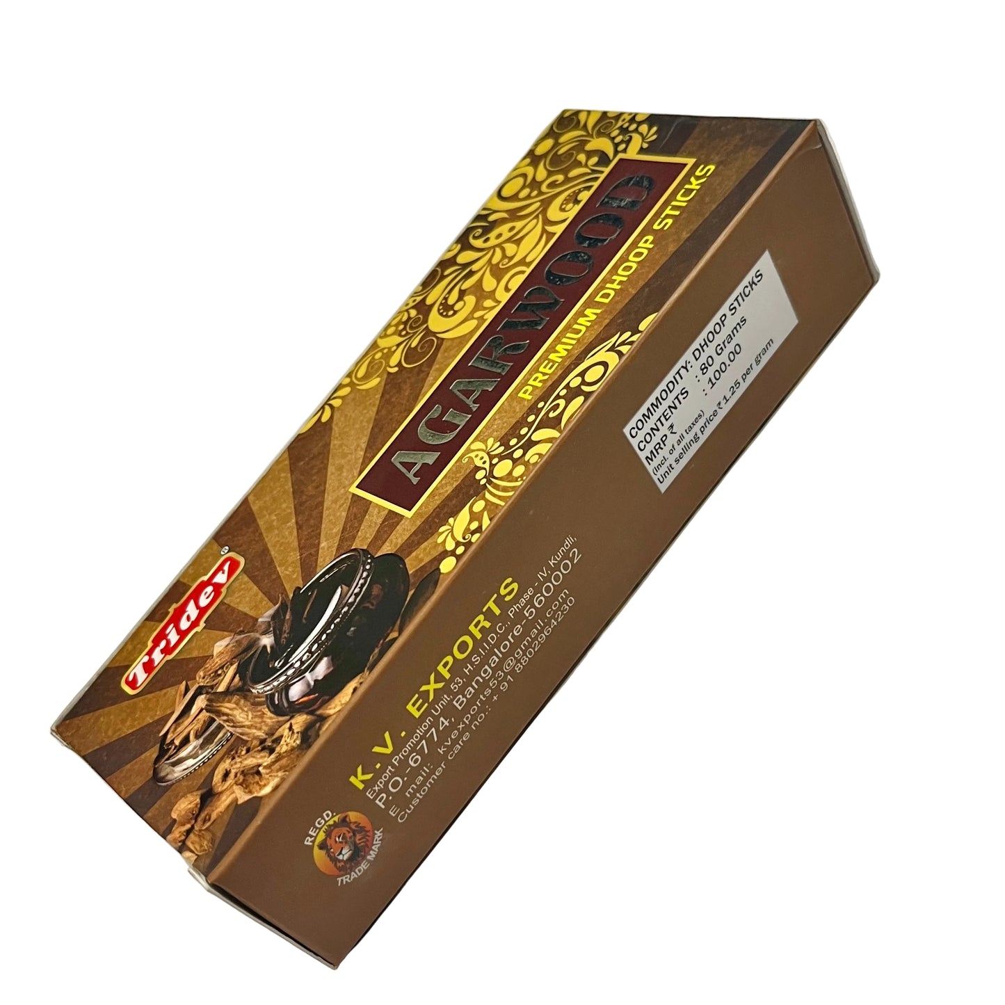 Tridev AGARWOOD Premium Dhoop Sticks(80 gm)