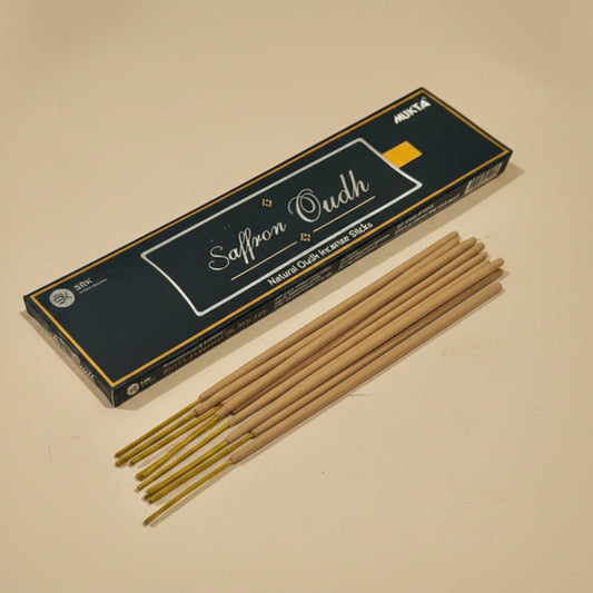 Mukta SAFFRON OUDH Natural Incense Sticks(10 Sticks)
