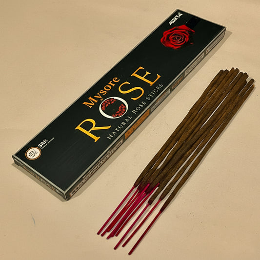 Mukta Mysore ROSE Natural Incense Sticks(10 Sticks)