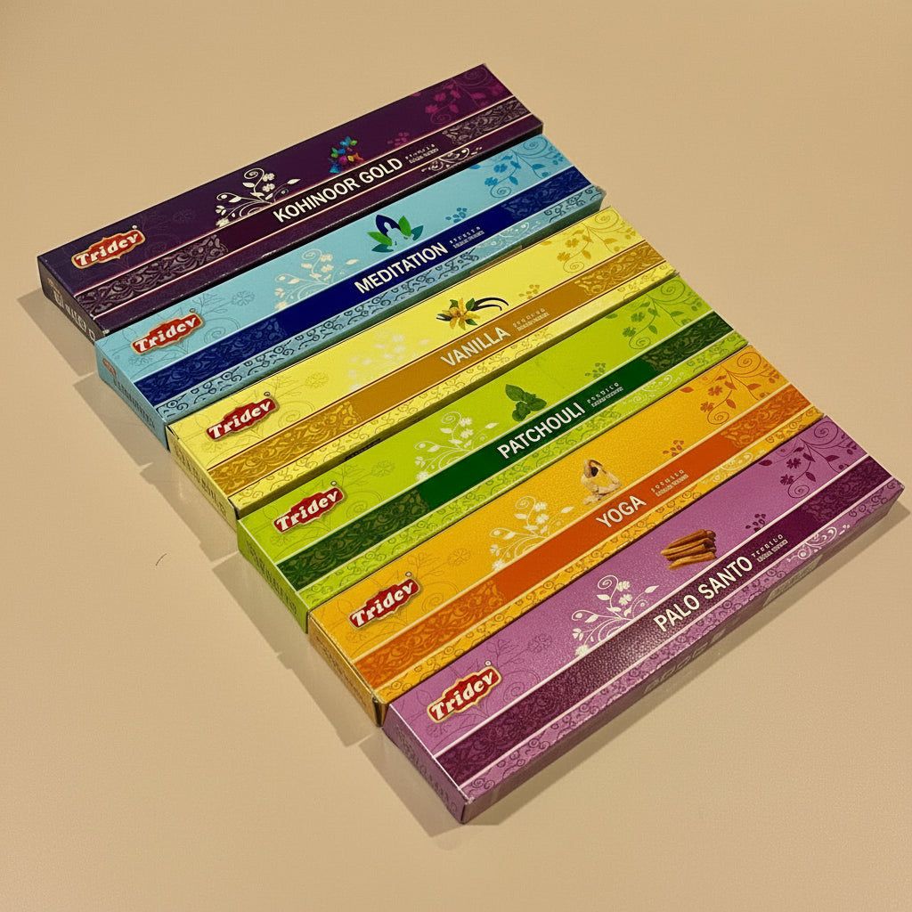 Combo of 6 Tridev Modern fragrances Premium Incense sticks (30gms*6= 180gms)