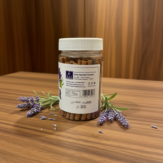 Balaji LAVENDER Premium Dhoop Sticks Jar (100 gms)