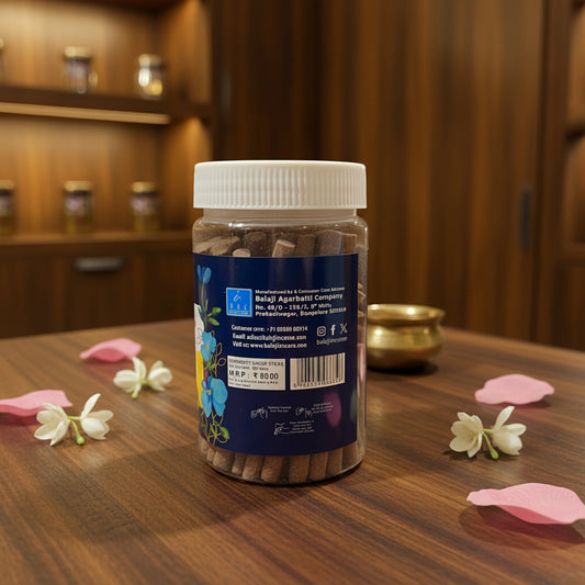 Balaji ATTAR Premium Dhoop Sticks Jar (100 gms)