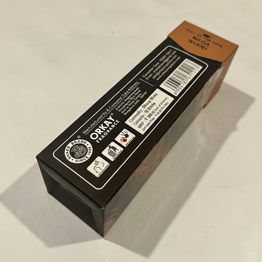Orkay Fragrances MEGA WOOD Dhoop Sticks (10 sticks)