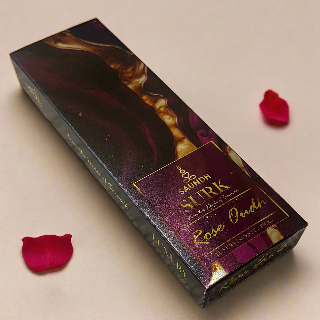 Saundh SURK ROSE OUDH luxury incense sticks(75 gms)