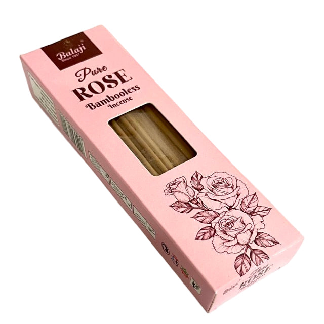 Balaji PURE ROSE Premium Bambooless Dhoop Sticks (90 gm)
