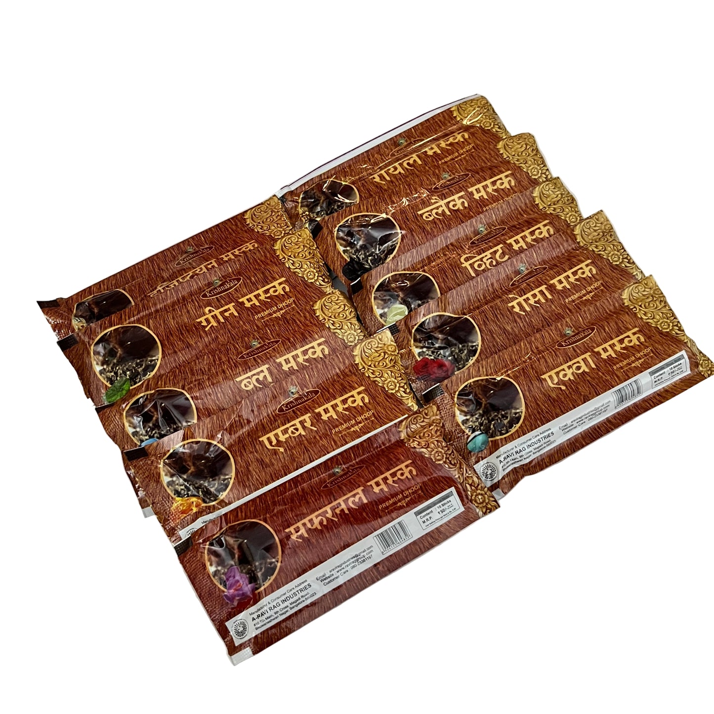 Krishnakala KASTURI DARBAR Premium Dhoop(10 Pouches)