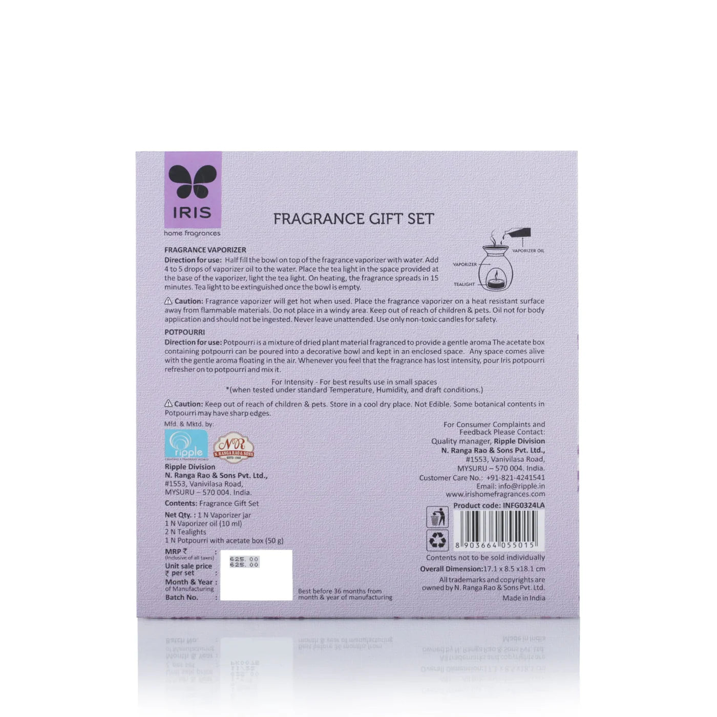 IRIS LAVENDER Fragrance Gift Set