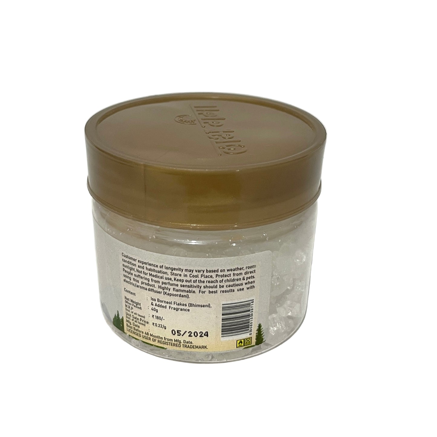 LabhGanga SAYFRESH Bhimseni Aroma FRESH ORANGE Camphor(40 gm)