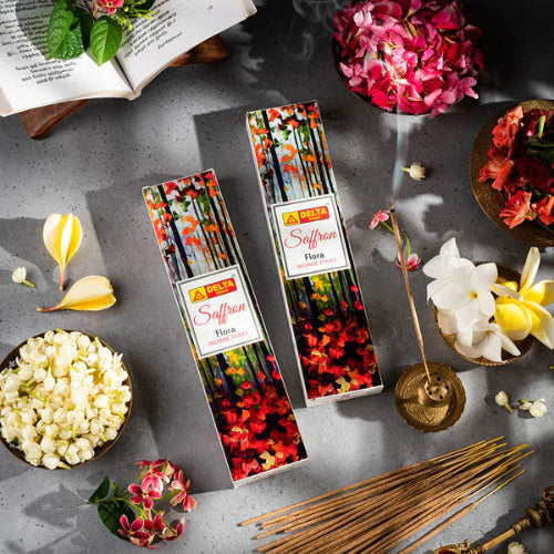 Delta Saffron Flora Premium Incense Stick (50gms)