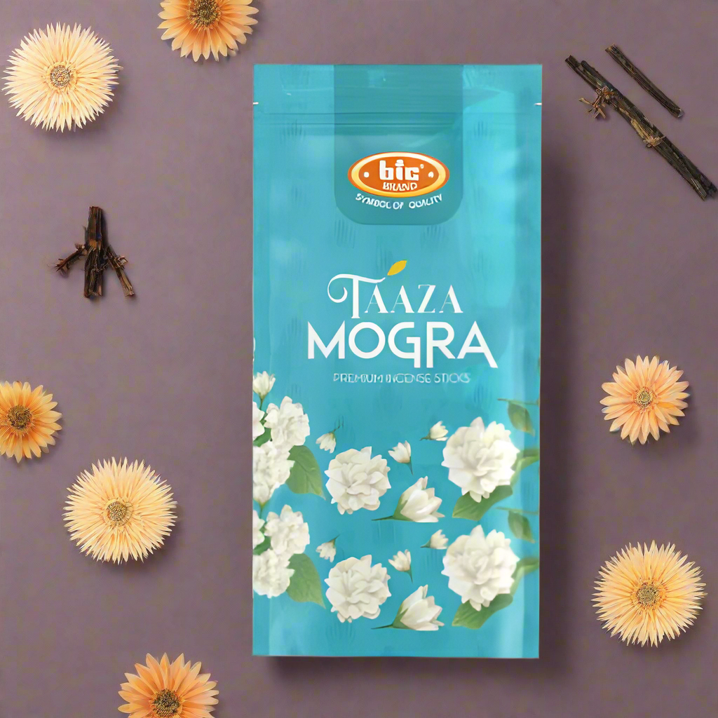 BIC TAAZA MOGRA Premium Incense sticks ZIPPER (110g)