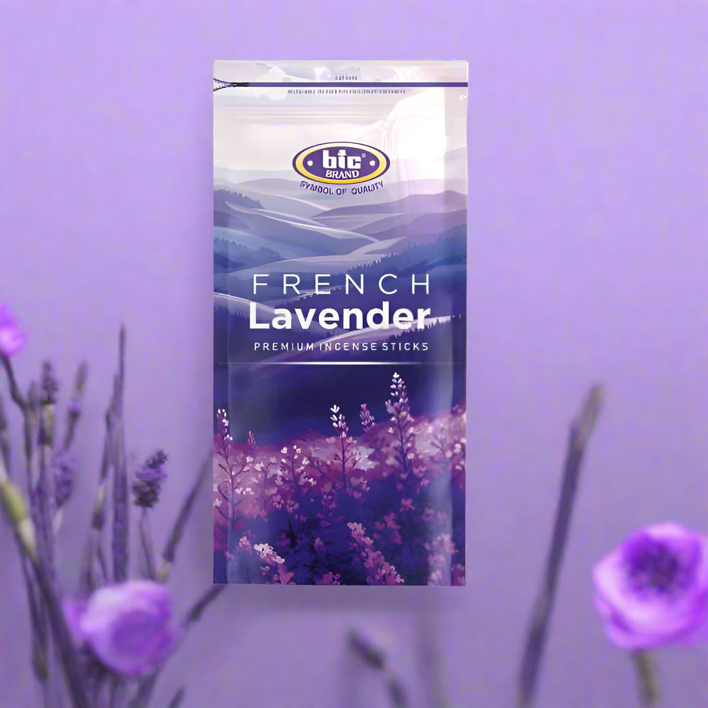 BIC FRENCH LAVENDER Premium Incense sticks ZIPPER (120g)