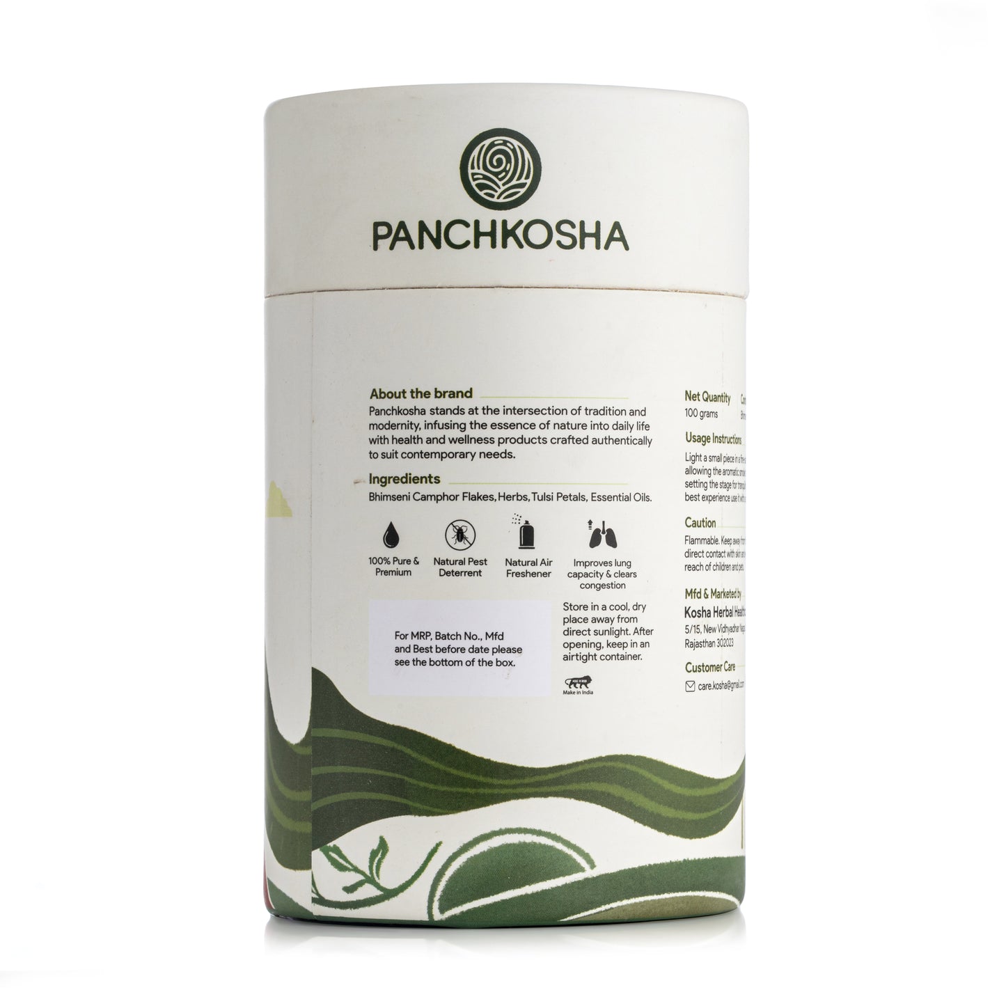 Panchkosha bhimseni Camphor TULSI CAMPHOR (100gm)