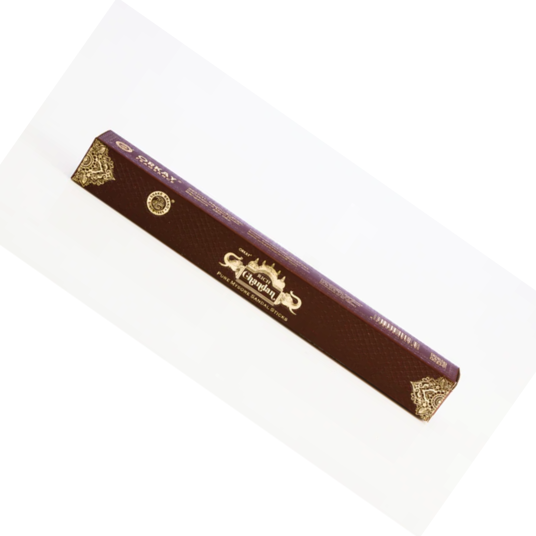 Orkay Fragrance RICH CHANDAN Pure Mysore Sandal Sticks (1 stick)