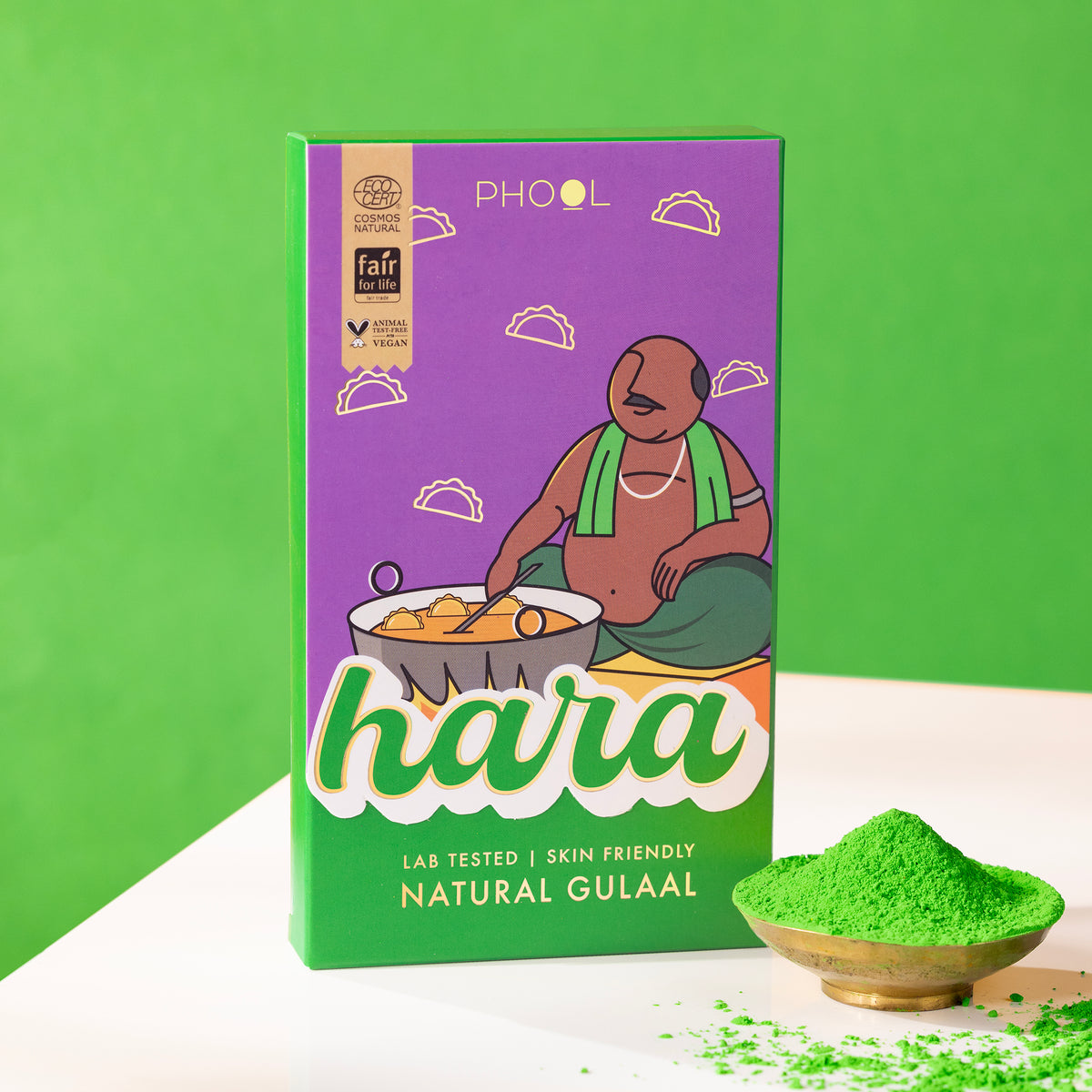 PHOOL GREEN NATURAL - Hara GULAAL (100 g)