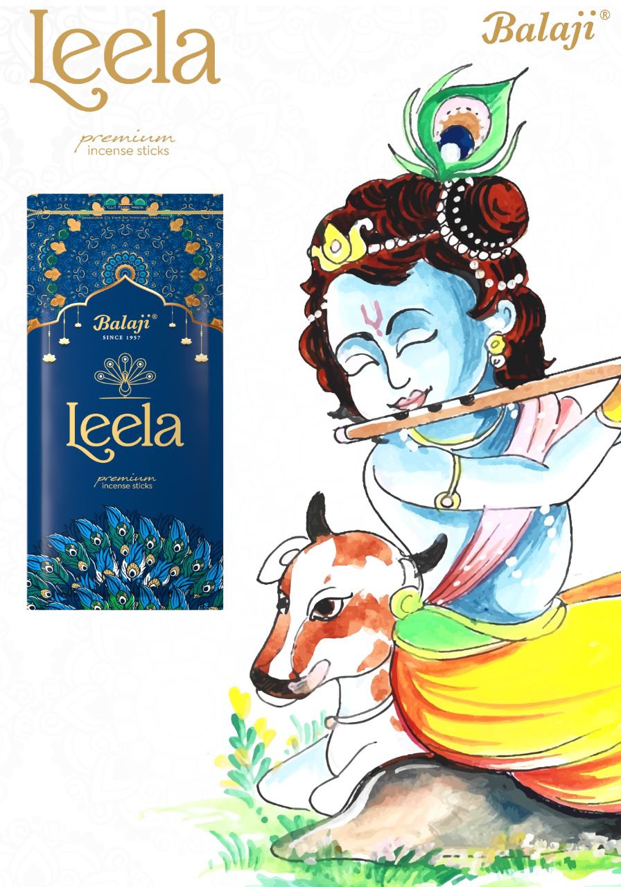 Balaji LEELA Incense Sticks Zipper (120 gms)