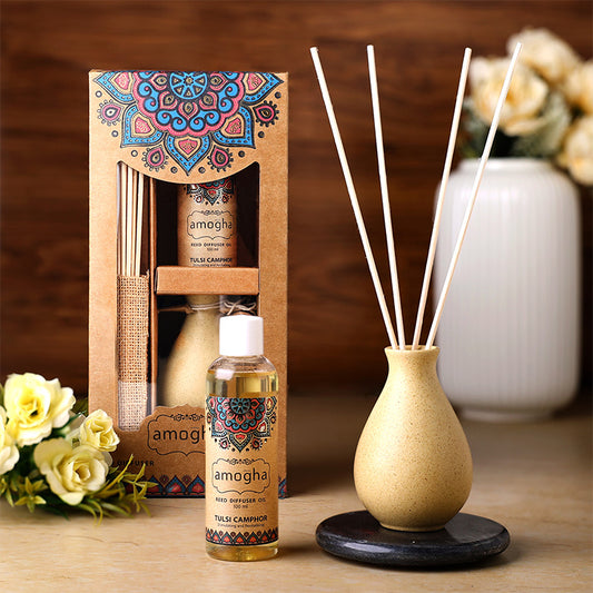 IRIS Amogha Tulsi Camphor Reed Diffuser