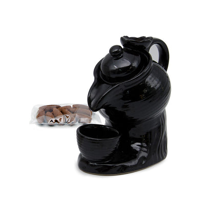 IRIS BACKFLOW INCENSE CONE HOLDER – TEA POT