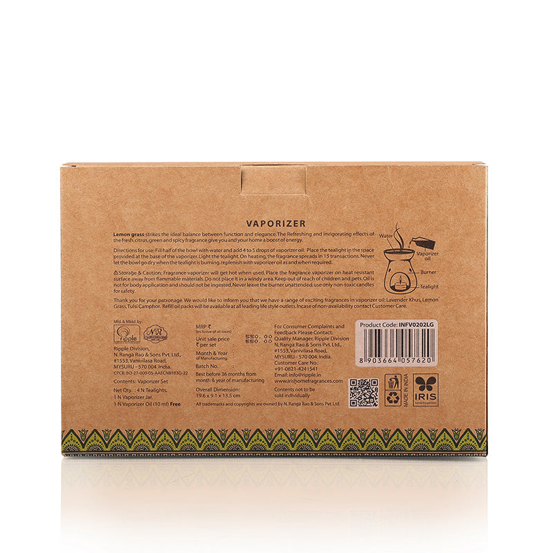 IRIS Amogha Lemongrass Vaporizer 4- Tea light