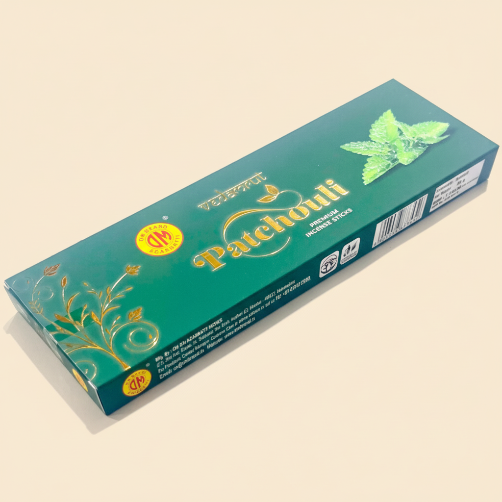 Om Brand Vedamrut PATCHOULI Premium Incense Sticks (50 gms)