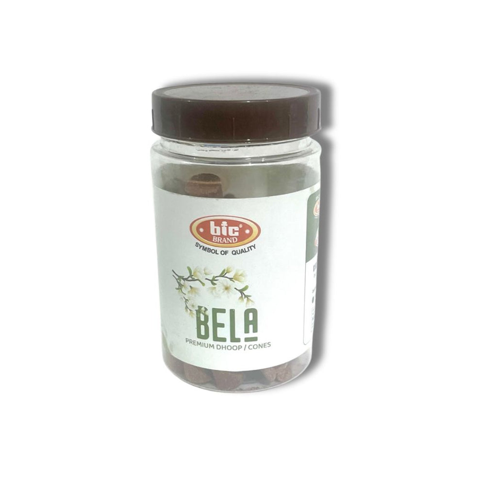 BIC BELA Premium Dhoop Cones Jar (100 gms)