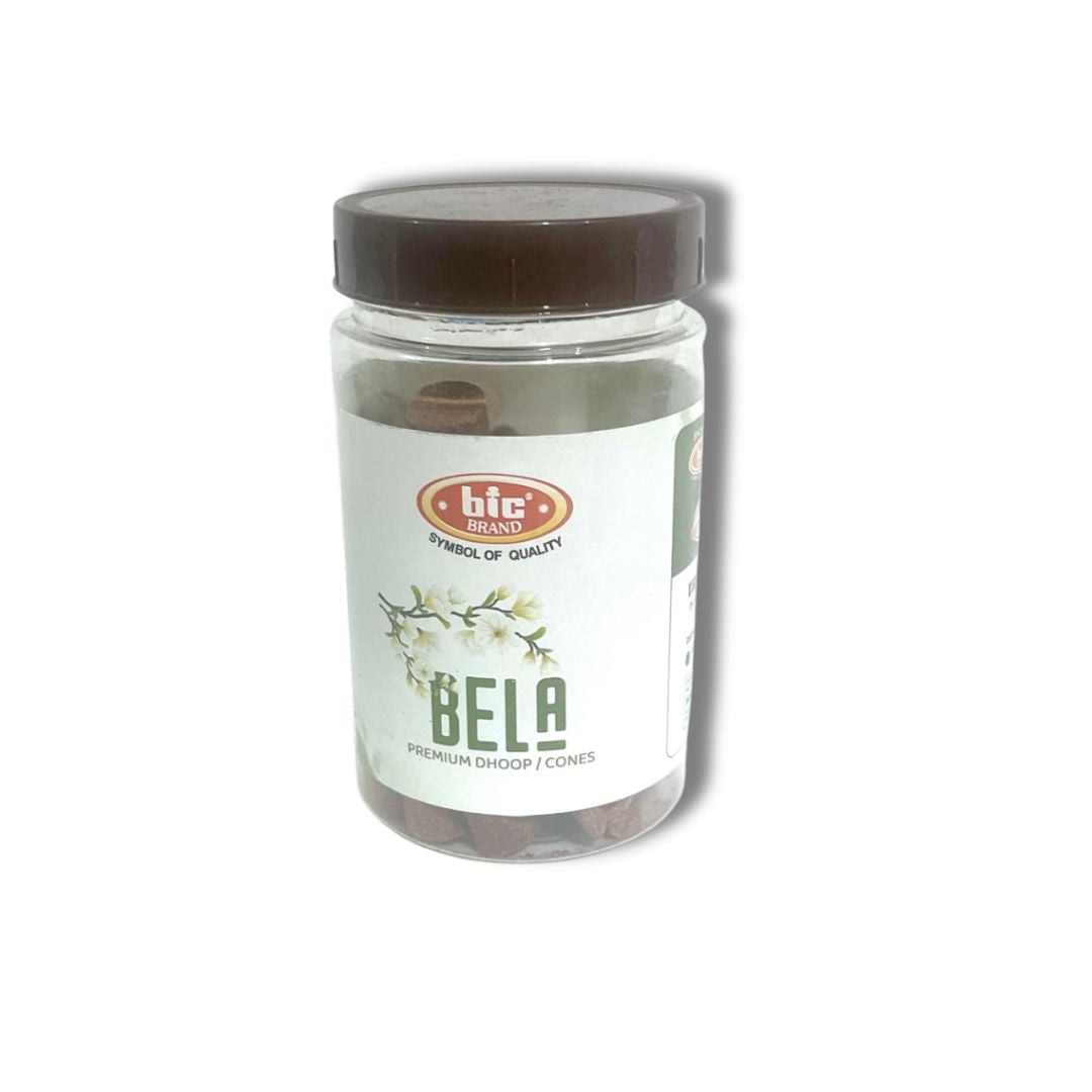 BIC BELA Premium Dhoop Cones Jar (100 gms)