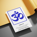 Aavyaa OM Stickers- Blue, Transparent(2.25" x 3.5")