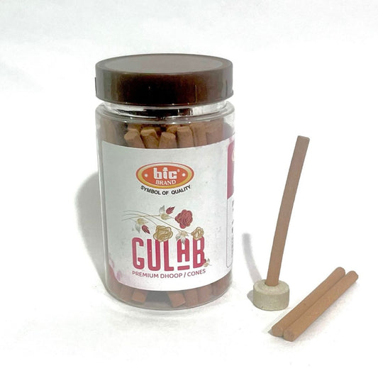 BIC GULAB Premium Dhoop sticks Jar (100 gms)