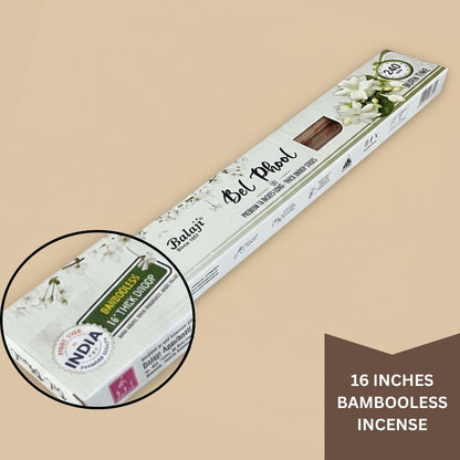 Balaji BEL PHOOL Premium Thick Dhoop Sticks (16inch)