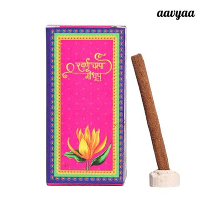 Malaan Gaudhoop SWARN CHAMPA Bambooless Dhoop sticks (15 pcs)