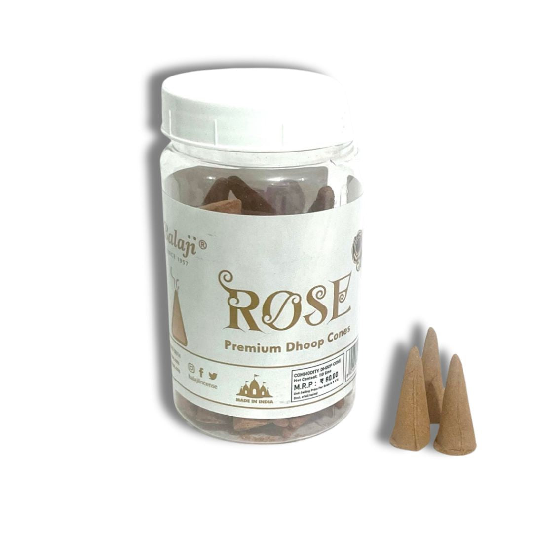 Balaji ROSE Premium CONES Jar (100 gms)