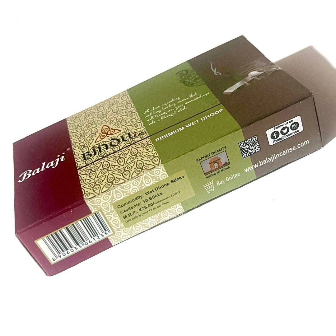 Balaji BINDU wet dhoop sticks (10 sticks)